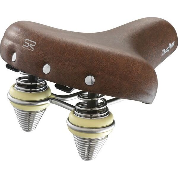 Selle Royal Siodło SELLEROYAL PREMIUM RELAXED 90st. DRIFTER SMALL unisex żelowe + sprężyny brązowe (NEW 2023)