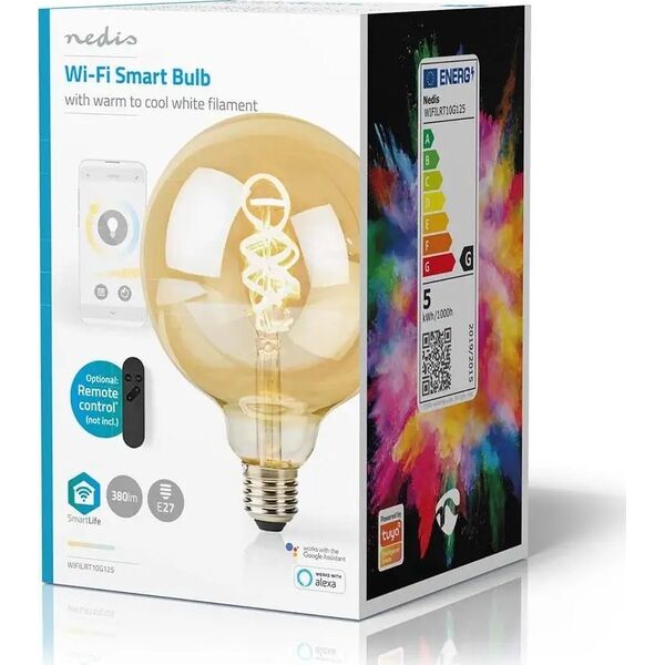 Nedis Nedis SmartLife lampa LED Zimne białe, Ciepłe białe 4,9 W E27 G