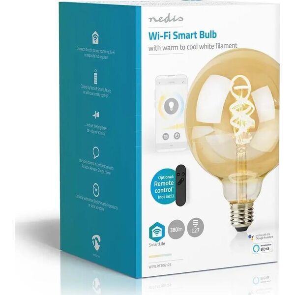 Nedis Nedis SmartLife lampa LED Zimne białe, Ciepłe białe 4,9 W E27 G