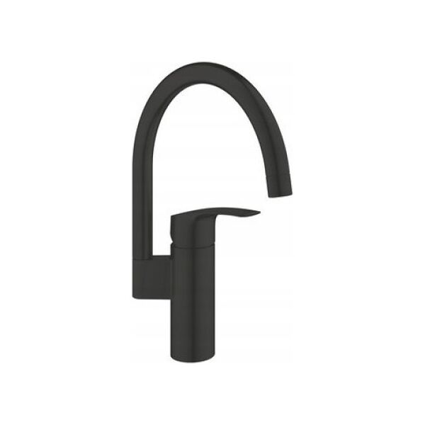 Bateria kuchenna Grohe Grohe jednouchwytowa bateria zlewozmywakowa DN 15 Eurosmart czarny mat 332022433