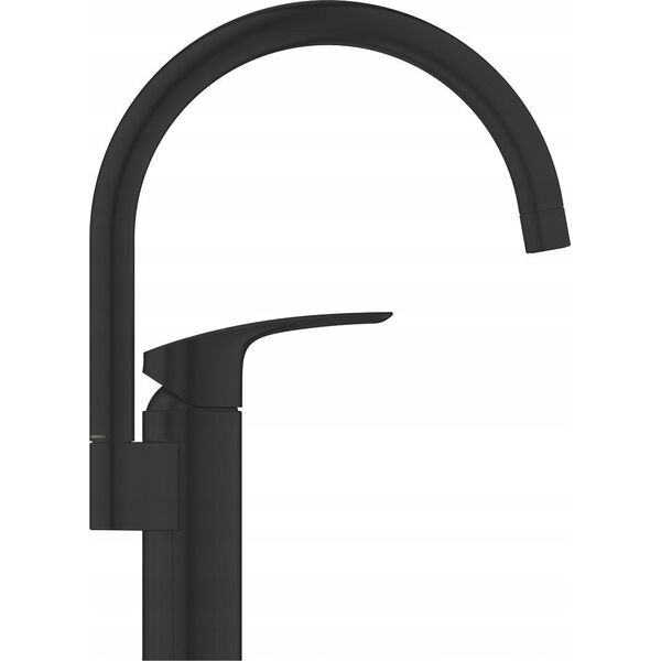Bateria kuchenna Grohe Grohe jednouchwytowa bateria zlewozmywakowa DN 15 Eurosmart czarny mat 332022433
