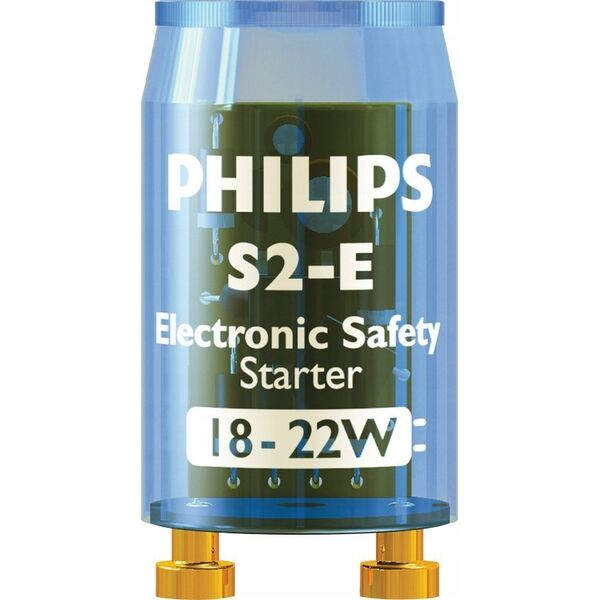 Philips Philips S2E 18-22W SER 220-240V BL UNP/20X25BOX, Lighting starter, Blue, AC, 220-240 V