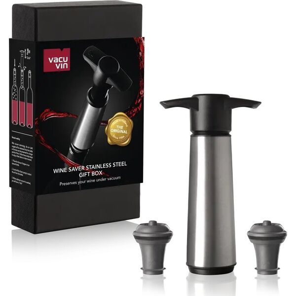 Vacu Vin Wine Saver Stainless Steel Gift box