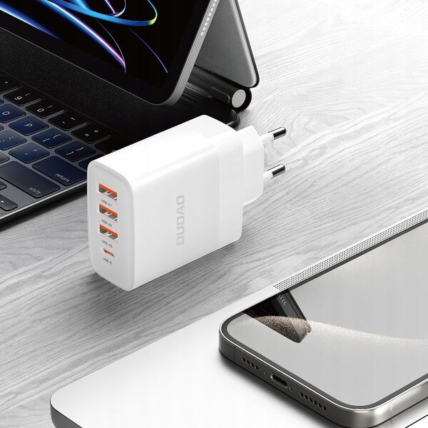 Ładowarka Dudao Ładowarka Dudao A5HEU sieciowa 3x USB-A 1x USB-C PD20W - biała
