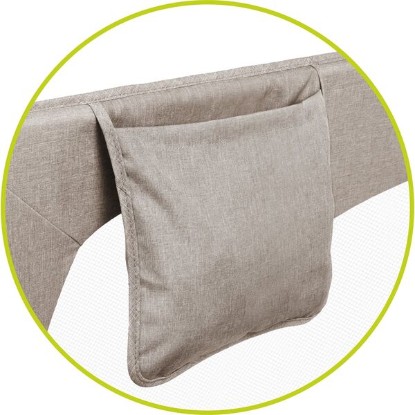 Lionelo Barierka do łóżka Hanna Beige Melange 66 x 150 cm Lionelo