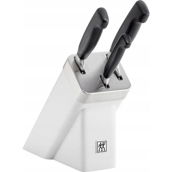 Zwilling Zestaw 3 noży w bloku samoostrzącym ZWILLING Four Star 35134-520-0 biały
