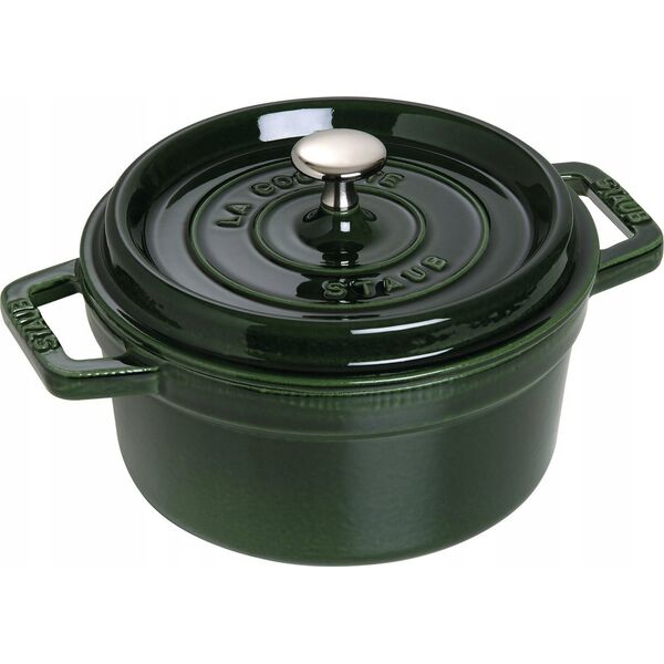 STAUB Garnek żeliwny okrągły Staub - Zielony, 2.2 ltr