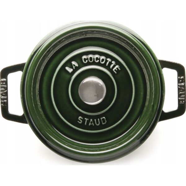 STAUB Garnek żeliwny okrągły Staub - Zielony, 2.2 ltr