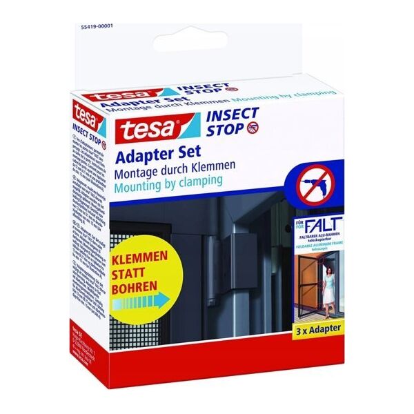 Tesa tesa Fliegengitter Adapter für FALT Tür 55415 anthrazit