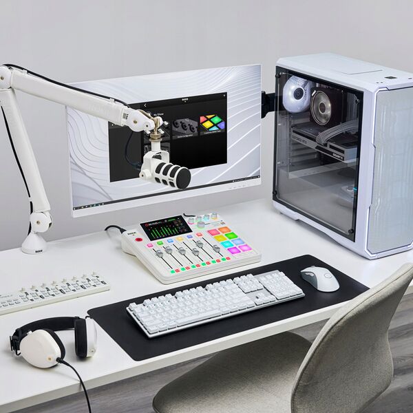 Rode Rode Microphones RDECaster Pro II , mixer (white, USB-C, jack, XLR)