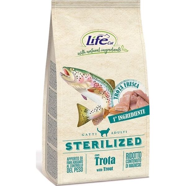 Life Pet Care LIFE CAT 400g STERILIZED TROUT /6