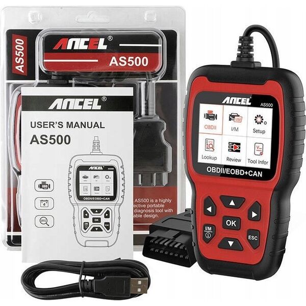 ANCEL Skaner diagnostyczny OBD2 Ancel AS500/AC105