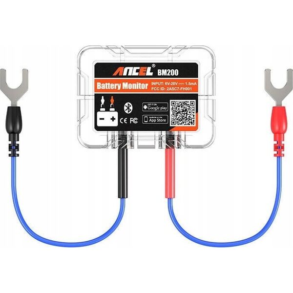 ANCEL Bezprzewodowy tester akumulatorów Bluetooth Ancel BM200 6-20 V DC
