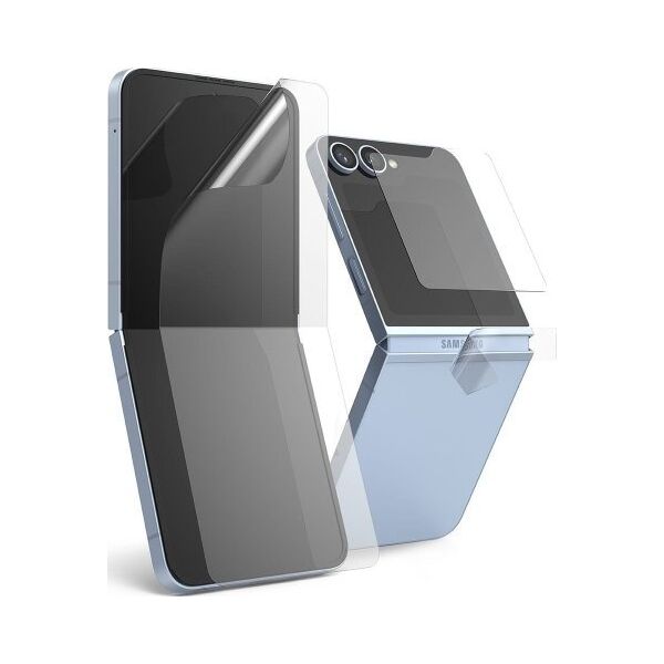 Ringke ZESTAW OCHRONNY RINGKE 3-IN-1 PROTECTOR 2-SET GALAXY Z FLIP 6 CLEAR