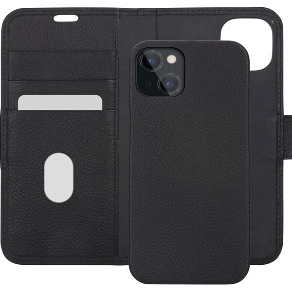 dbramante New York - iPhone 13 6.1" - Night Black - full grain pebbled leather cover