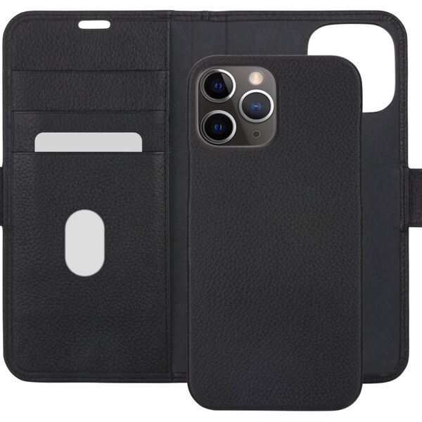 dbramante New York - iPhone 13 Pro Max 6.7" - Night Black - full grain pebbled leather cover