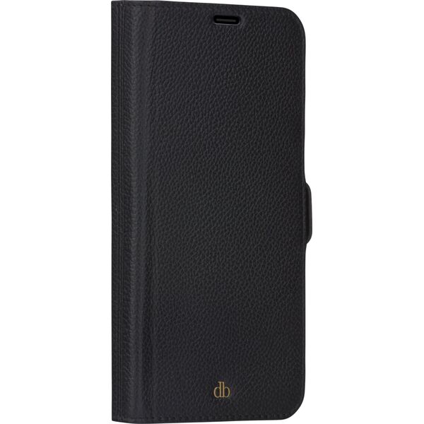 dbramante New York - iPhone 13 Pro Max 6.7" - Night Black - full grain pebbled leather cover