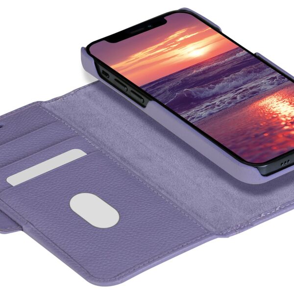 dbramante New York - iPhone 13 Pro Max 6.7" - Daybreak Purple - full grain pebbld leather cover