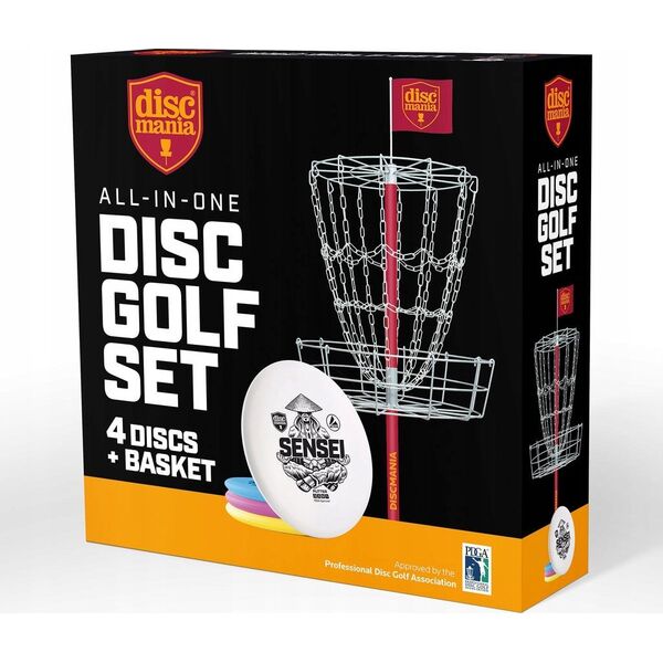 Discmania Discgolf target with discs DISCMANIA