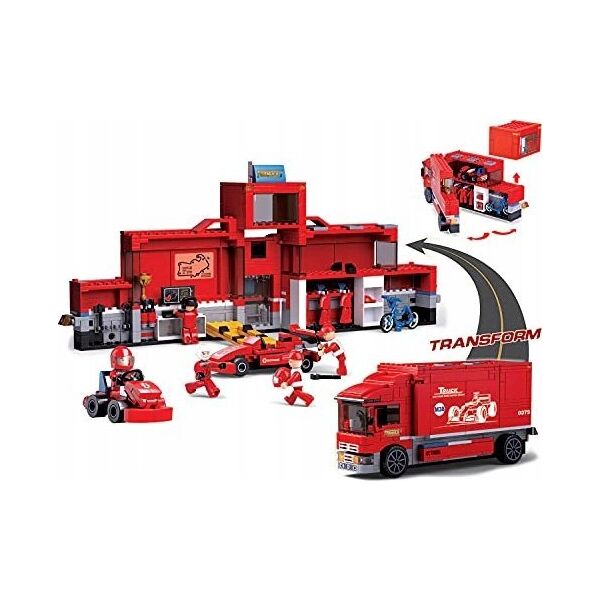 Sluban BLOCKS SLUBAN RACING CAR STATION 557 PCS