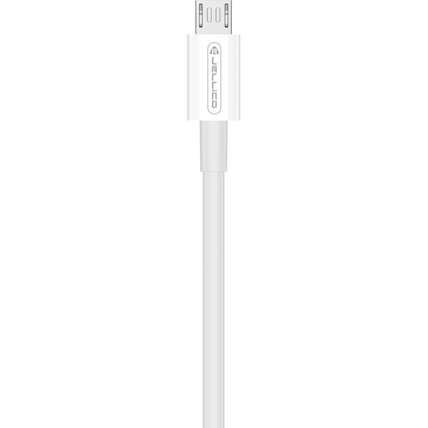 Kabel USB Jellico JELLICO kabel B1 Micro USB 3.1A 1M Biały