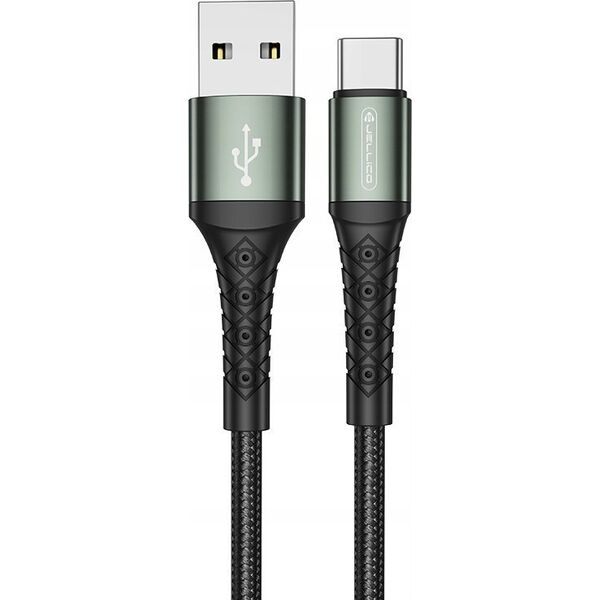 Kabel USB Jellico JELLICO kabel B12 Micro USB 3.1A 2M Czarny