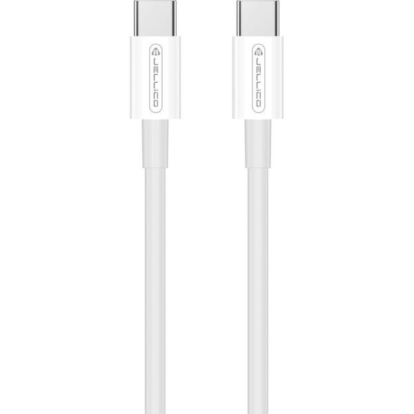 Kabel USB Jellico JELLICO kabel B1 USB-C - USB-C PD 60W 1M Biały