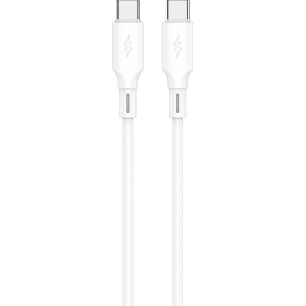 Kabel USB Jellico JELLICO kabel B24 USB-C - USB-C PD 60W 1M Biały
