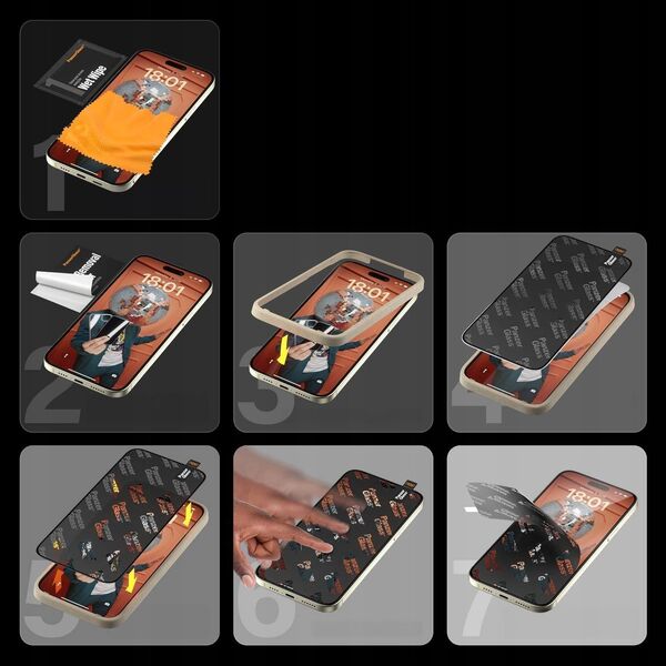 PanzerGlass PanzerGlass Ultra-Wide Fit iPhone 15 Pro Max 6.7" Screen Protection Easy Aligner Included 2812