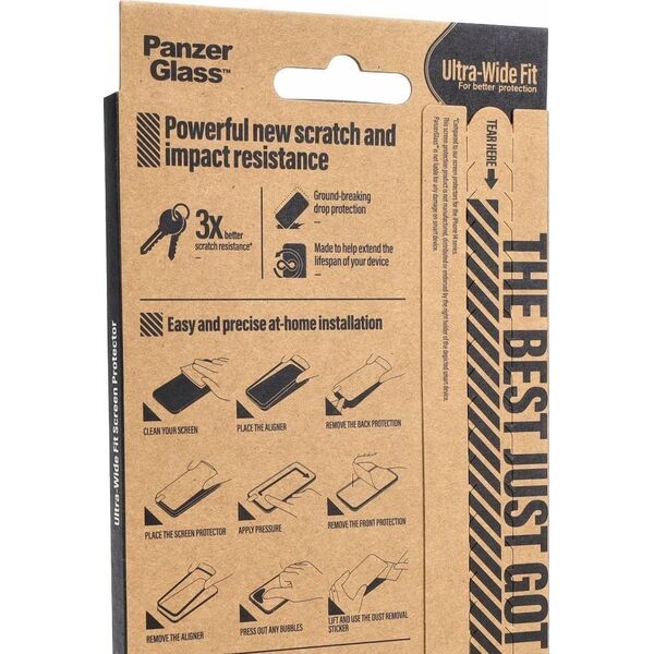 PanzerGlass PanzerGlass Re:fresh Glass iPhone 15 Pro 6.1" Ultra-Wide-Fit Screen Protection Easy Aligner 2822