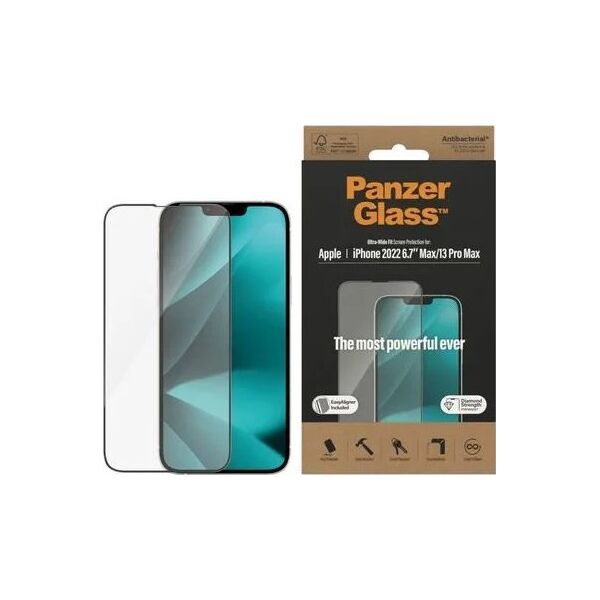 PanzerGlass PanzerGlass Re:fresh Glass iPhone 15 Pro 6.1" Ultra-Wide-Fit Screen Protection Easy Aligner 2822