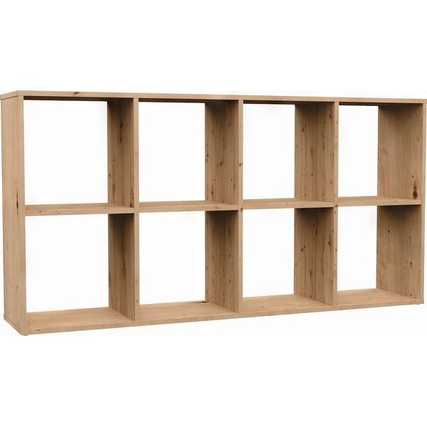 Topeshop REGAŁ KOMOROWY SZAFKA MALAX 2X4 DĄB ARTISAN