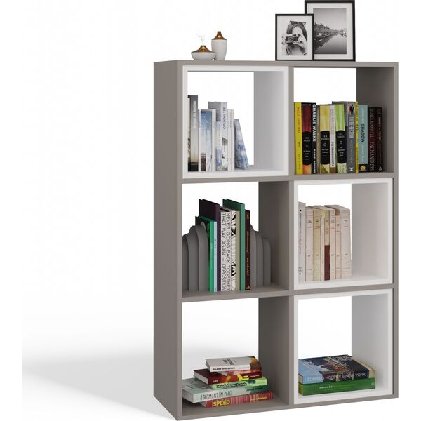 Topeshop REGAŁ KOMOROWY SZAFKA MALAX 2X3 GLINA