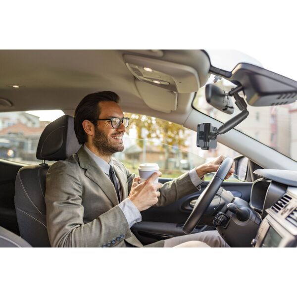 Cellular Line Cellularline Spin Mirror Car Holder Black