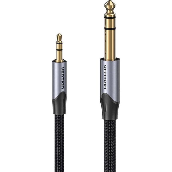 Kabel Vention Kabel audio 3,5mm TRS męski do 6,35mm męski 5m Vention BAUHJ Szary