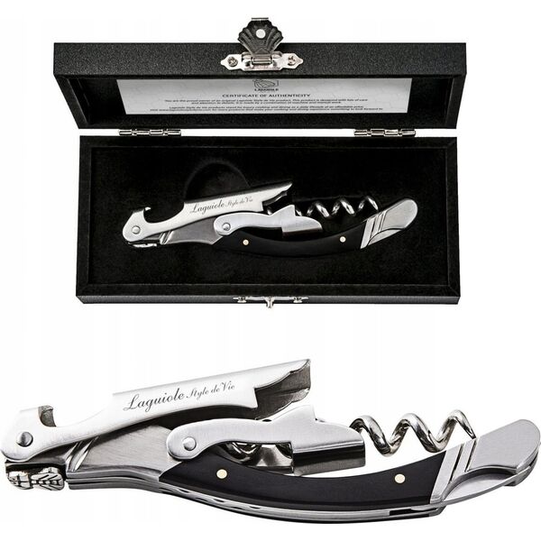 Laguiole Tradition Corkscrew Laguiole Black Ebony SdV