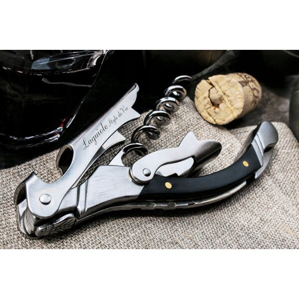 Laguiole Tradition Corkscrew Laguiole Black Ebony SdV