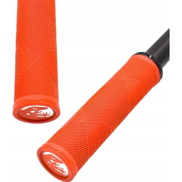 Lizard Skins Chwyty kierownicy LIZARDSKINS Single-Clamp Lock-On STRATA Candy Red klamry 130mm (NEW)