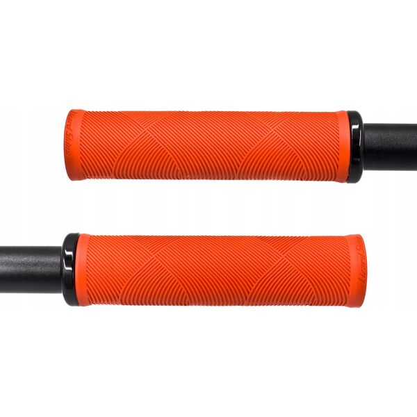 Lizard Skins Chwyty kierownicy LIZARDSKINS Single-Clamp Lock-On STRATA Candy Red klamry 130mm (NEW)