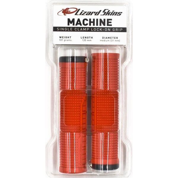 Lizard Skins Chwyty kierownicy LIZARDSKINS MACHINE LOCK-ON klamry candy red (NEW)