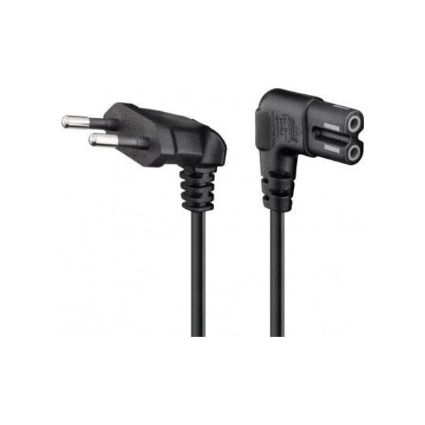 Kabel zasilający Triton Kabel przyłączeniowy z wtyczką Euro, obustronnie kątowy, 1,5 m, czarny - Długość kabla 1.5 m