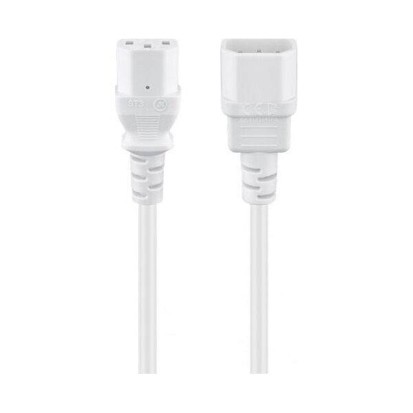 Kabel zasilający Triton Przedłużacz do urządzeń chłodniczych, 2 m, biały - Długość kabla 2 m