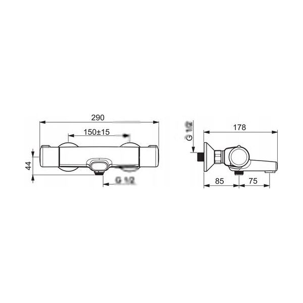 Bateria wannowa Oras SHOWER/BATH MIXER 7462U-33 NOVA ECO MB