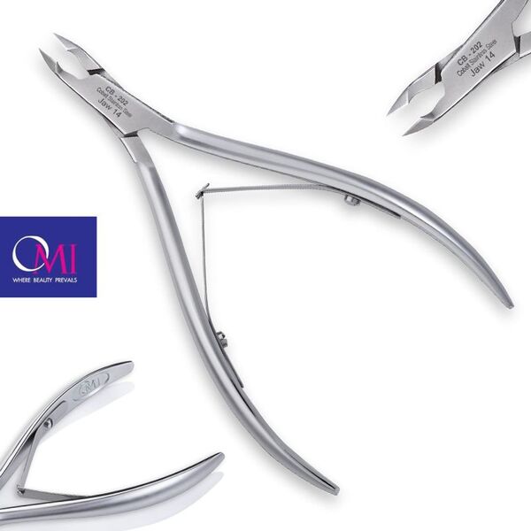 Omi Omi pro-line cążki CB-202 cuticle nipper jaw 12/4 mm lap joint