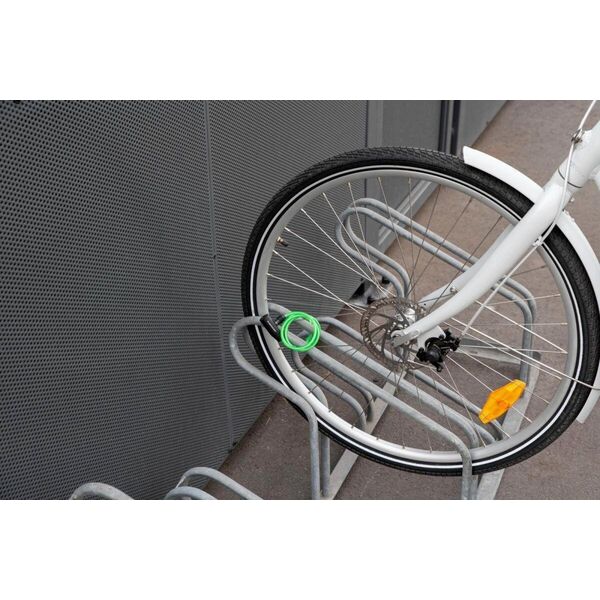 Dunlop ZAPIĘCIE ROWEROWE DUNLOP SPIRALNE NA KLUCZ 0,6x90CM ZIELONY
