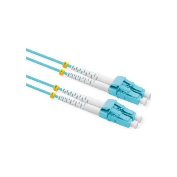 Triton VALUE kabel światłowodowy 50/125µm OM3, LC/LC, złącze Low-Loss, turkusowy, 0,5 m