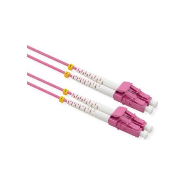 Triton VALUE F.O. Kabel 50/125µm OM4, LC/LC, złącze niskostratne, fioletowy, 2 m