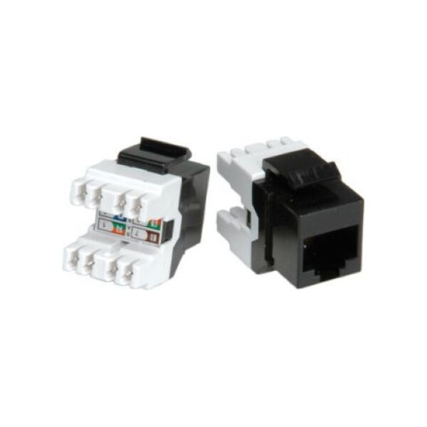 Roline ROLINE Cat.5e (klasa D) Keystone, RJ45, nieekranowany, czarny