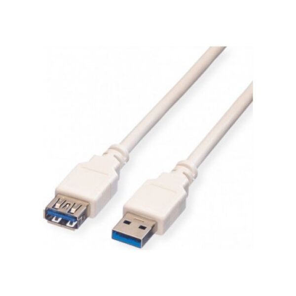 Kabel USB Triton Kabel USB 3.2 Gen 1, typ A, M/F, beżowy, 0,8 m