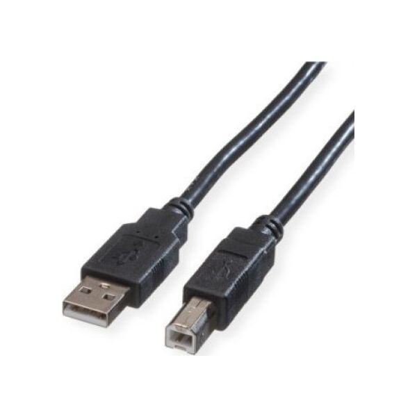 Kabel USB Roline ROLINE GREEN USB 2.0 kabel, Type A-B, zwart, 1,8 m